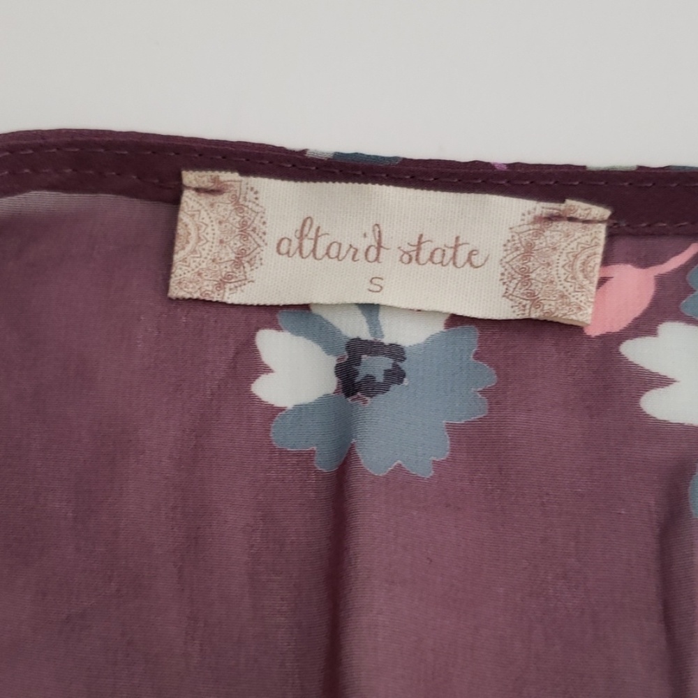 Altar'd State Front Wrap Romper Ruffle Bottom - Picture 3 of 4